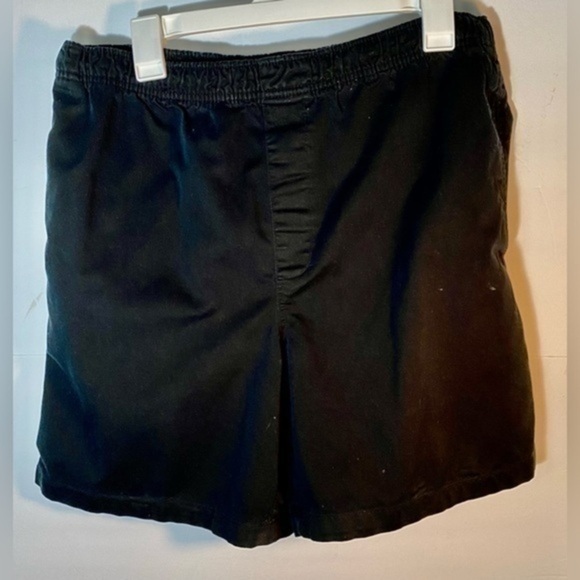 GEORGE BLACK SHORT PANTS SIZE 32/34 MED WITH ONE POCKET AND ELASTIC WAIST BAND - Picture 1 of 3